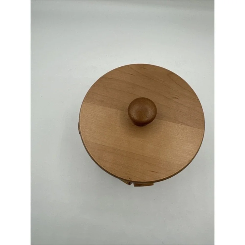 Longaberger 2006 Horizon of Hope Basket Wood Lid‎ Liner Heart Charm Vintage 18